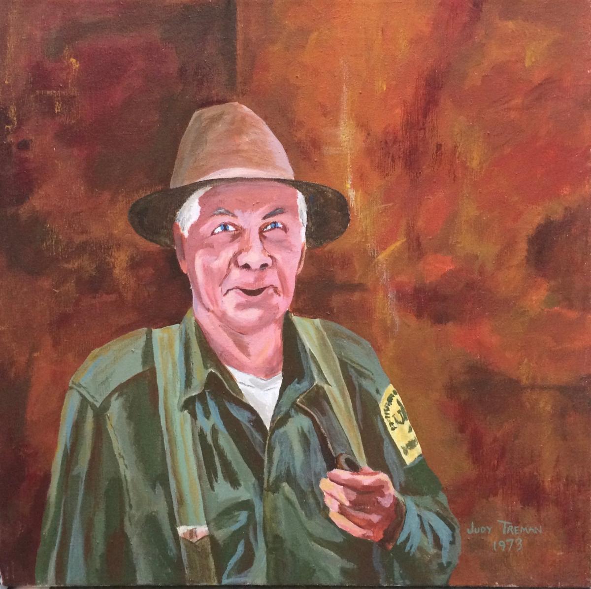 Crawford L. Hunter, “The Lostine Guard” — Oil painting Copyright 1973 by Judy D. Treman