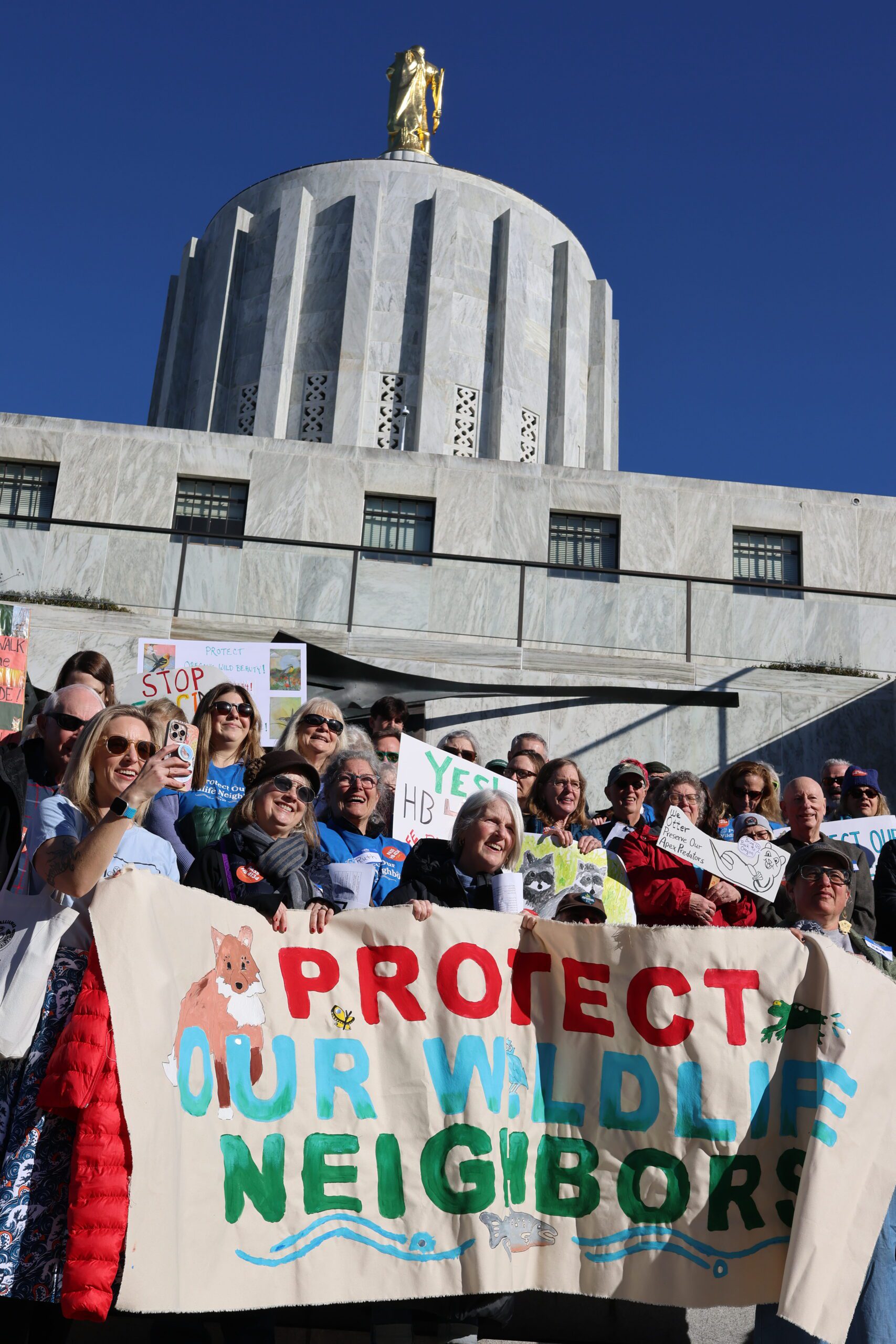 Advocates gather at the State Capitol