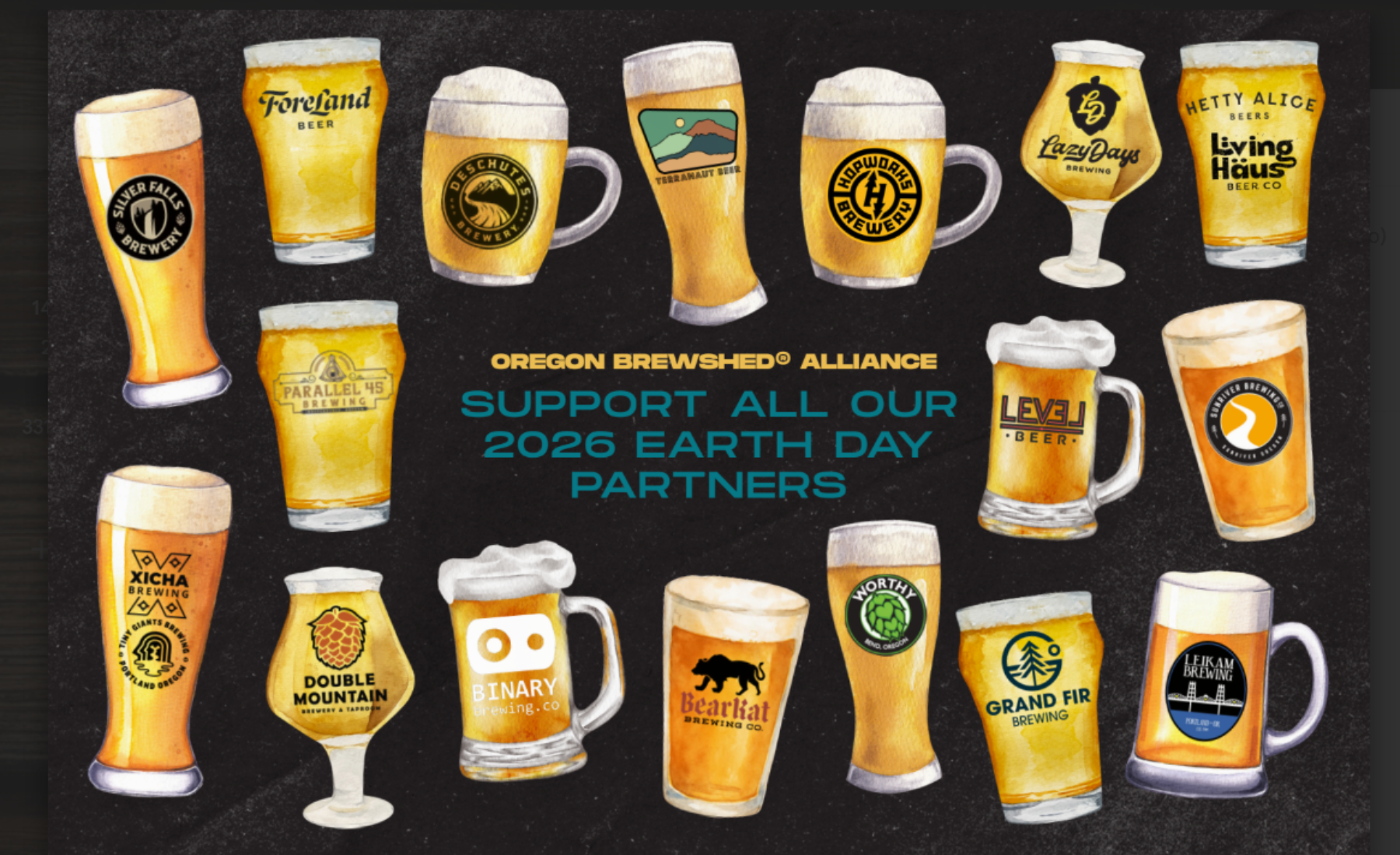 Oregon’s Brewing Community Speaks Out for Forested Watershed Protections with 4th Annual Wild & Scenic Earth Day Collaboration Seriess